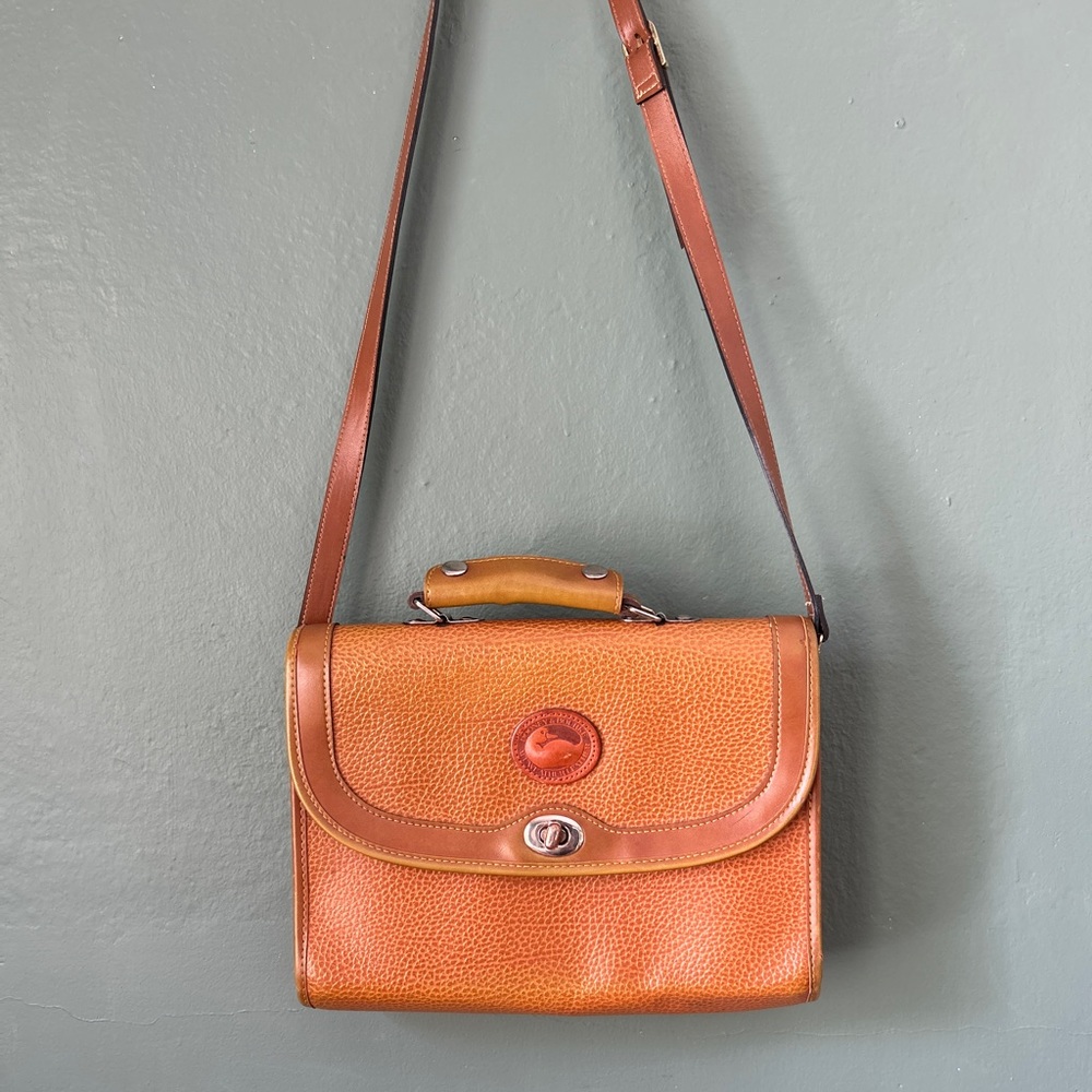 Dooney and Bourke pebbled leather crossbody bag with long strap